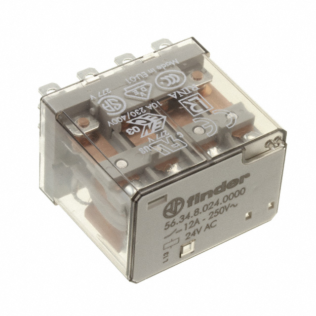 56.34.8.024.0000 Finder Relays, Inc.  Leistungsrelais über 2 Ampere